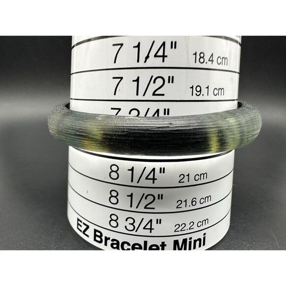 ALEXIS BITTAR Peacock Design Lucite Bangle Bracelet 7.75” - Picture 11 of 11